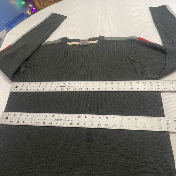 Quiksilver Dark Grey Y2k VTG Knit 90s Sweater Size XL - Picture 3 of 7